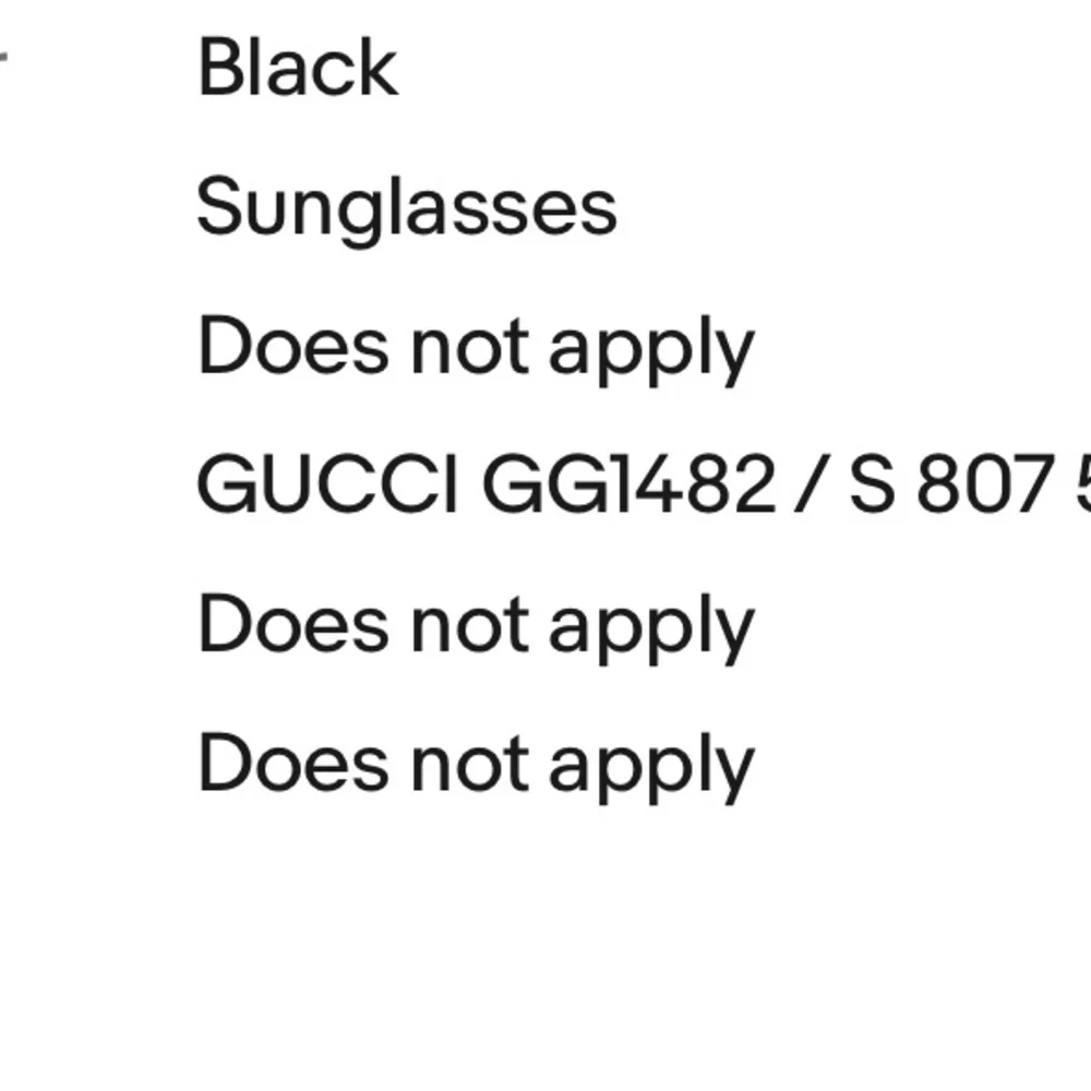 GUCCI Sunglasses GG1482/S 807 55□14 125 Interlocking G Black no case - Picture 8 of 8